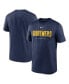 Фото #1 товара Men's Navy Milwaukee Brewers Knockout Legend Performance T-Shirt