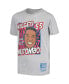 Big Boys Dikembe Mutombo Gray Denver Nuggets Hardwood Classics King of the Court Player T-shirt