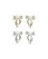 ფოტო #1 პროდუქტის Freshwater Pearl Butterfly Stud Earrings Set
