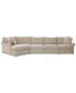 Фото #6 товара Wrenley 166" 3-Pc. Fabric Cuddler Chaise Sectional Sofa, Created for Macy's