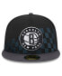 Фото #4 товара Men's Black Brooklyn Nets 2024 NBA All-Star Game Rally Drive Checkerboard 59FIFTY Crown Fitted Hat