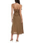 Фото #2 товара Alpha Studio Asymmetrical Maxi Dress Women's Brown 44