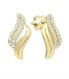 Gold earrings with cubic zirconia 745 239 001 00586 0000000
