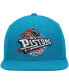 Фото #3 товара Men's Teal Detroit Pistons Hardwood Classics Team Ground 2.0 Snapback Hat