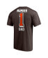 Фото #4 товара Men's Brown Cleveland Browns #1 Dad T-shirt
