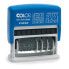 COLOP S 120/WD Word Dater - Self-Inking - Text/Date stamp - Rubber - Black - Blue - Gray - Blue/Red - 71 mm
