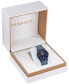ფოტო #4 პროდუქტის Women's Swiss Greca Logo Blue Ion Plated Stainless Steel Bracelet Watch 38mm