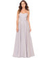 ფოტო #1 პროდუქტის Women's Sweetheart-Neck Glitter Fit & Flare Dress