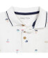 ფოტო #3 პროდუქტის Toddler Boys Printed Pique Polo Shirt and Prewashed Twill Shorts, 2 Pc Set