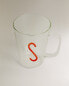 Фото #3 товара Borosilicate mug with initial s