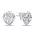 Silver earrings with zircons EA1049W