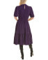 Фото #2 товара Leota Miranda Midi Dress Women's Purple Xs