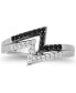 ფოტო #3 პროდუქტის Black Diamond (1/8 ct. t.w.) & White Diamond (1/8 ct. t.w.) Cruella Double Lightening Bolt Ring in Sterling Silver & Black Rhodium-Plate