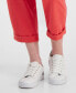 Фото #7 товара Women's High Rise Cuffed Twill Pants