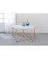 Фото #1 товара Alivia Coffee Table in Rose Gold & Frosted Glass