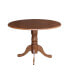 Фото #1 товара Round Dual Drop Leaf Pedestal Table