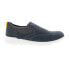 Фото #1 товара Rockport Grady Slip On CI3370 Mens Blue Leather Lifestyle Sneakers Shoes 8