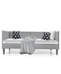 Twin Daybed Upholstered Linen Wooden Sofa Bed Frame