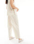 Selected Femme co-ord barrel fit trousers in beige