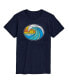 Фото #1 товара Men's Glass Wave Short Sleeve T-shirt