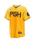 ფოტო #2 პროდუქტის Men's Gold Pittsburgh Pirates 2023 City Connect Replica Jersey