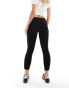 DTT Petite Jo mid rise skinny jeans in black