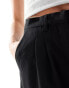 Фото #4 товара Vero Moda Petite wide leg dad trousers in black