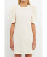 ფოტო #1 პროდუქტის Women's Short Puff Sleeve T Shirt Dress