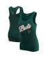 ფოტო #1 პროდუქტის Women's Hunter Green Milwaukee Bucks Script Tank Top