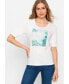 ფოტო #3 პროდუქტის Women's 100% Cotton Short Sleeve Placement Print T-Shirt