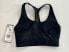 New Adidas Sports Bra XS Workout Training Black Mesh Racer Back Padded GU5253