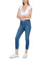 ფოტო #1 პროდუქტის Petite High Rise 27" Skinny Ankle Jeans