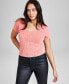Women's Ribbed Seamless T-Shirt, Created for Macy's