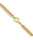 ფოტო #3 პროდუქტის Yellow IP-plated 4mm Curb Chain Necklace
