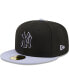 Фото #4 товара Men's Black New York Yankees Side Patch 59FIFTY Fitted Hat