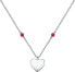 Steel necklace Valentina SATQ10 heart