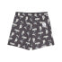Фото #2 товара Puma The Smur X Graphic 6 Inch Shorts Mens Grey Casual Athletic Bottoms 62219213