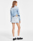 Фото #5 товара Women's Sophie Low-Rise Denim Mini Skirt