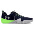 Midnight Navy / Morph Green / White