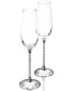 Crystalline Toasting Flutes, Set of 2