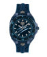 Фото #1 товара Men's Thunder Force Three Hand Quartz Blue Silicone 47MM