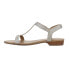 VANELi Blonde Metallic TStrap Womens Silver Casual Sandals BLONDE-312590