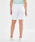 ფოტო #2 პროდუქტის Women's Cotton Drawstring Pull-On Shorts, Regular & Petite, Created for Macy's