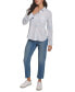 ფოტო #6 პროდუქტის Petite Classic Button-Front Shirt