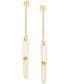 ფოტო #3 პროდუქტის Polished Paperclip Drop Earrings in 14k Gold