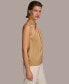 ფოტო #3 პროდუქტის Donna Karan Women's Twist-Front Satin Halter Top