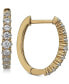 ფოტო #1 პროდუქტის Diamond Hoop Earrings (1/2 ct. t.w.) in 14k Gold