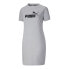 Фото #1 товара Puma Essential Slim Short Sleeve Dress Shirt Plus Womens Grey Casual Tops 670479