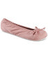 ფოტო #1 პროდუქტის Women's Satin Ballerina Slippers