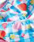ფოტო #3 პროდუქტის Big Girls Picnic Blanket Ruffled Swimsuit, 2 Piece Set